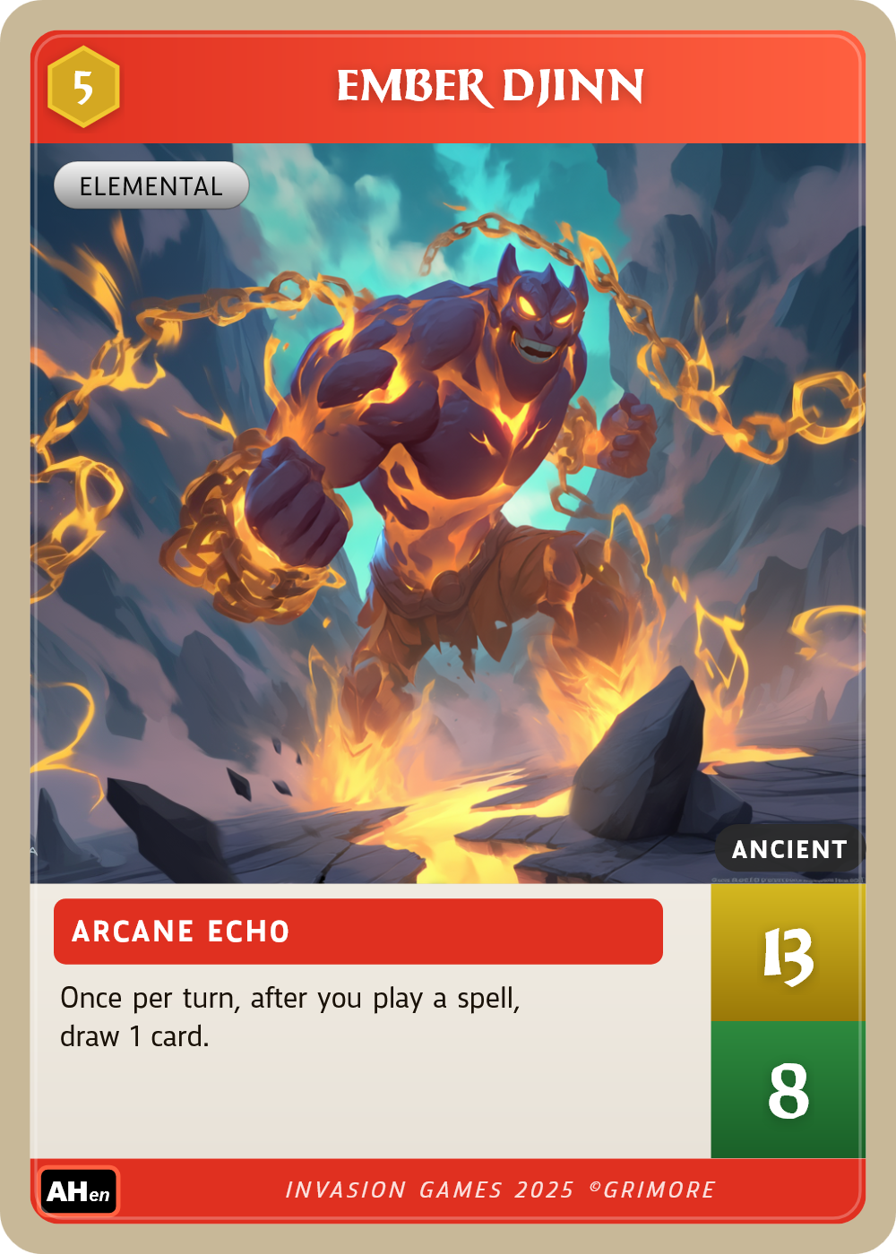 Ember Djinn card
